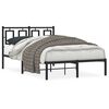 vidaXL Estrutura de cama com cabeceira 120x190 cm metal preto