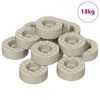 vidaXL Protetores de Piso para Pernas de Cadeira 18000 unid. PVC