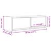 vidaXL M&oacute;veis de TV 2pcs 80x31x25,5cm deriv. madeira madeira velha