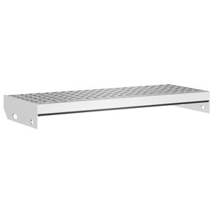 vidaXL Degrau em grade 60x24x7 cm a&ccedil;o galvanizado