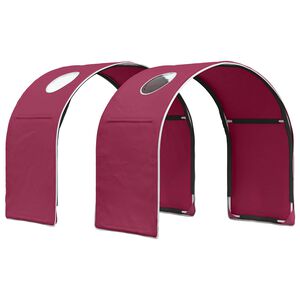 vidaXL T&uacute;nel de Cama para Cama Loft Infantil 2 unid. Vermelho