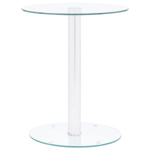 vidaXL Mesa de centro 40 cm vidro temperado transparente