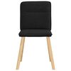 vidaXL Cadeiras de jantar 6 pcs tecido preto