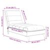 vidaXL Chaise lounge de massagem com almofad&otilde;es tecido creme