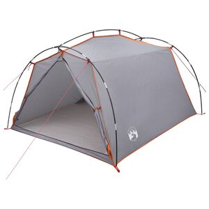 vidaXL Tenda t&uacute;nel 2 pessoa Cinza e Laranja