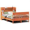 vidaXL Cama sem colch&atilde;o 150x200 cm madeira pinho maci&ccedil;a castanho-mel