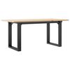 vidaXL Mesa de centro estrutura em O 100x50x45cm pinho e a&ccedil;o