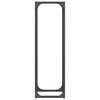 vidaXL Suporte para lenha 25x25x80 cm aço laminado a frio preto