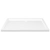 vidaXL Base de chuveiro retangular 80x110 cm ABS branco