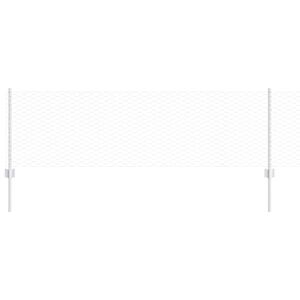 vidaXL Cerca Hexagonal com Poste 10 x 0,6 m A&ccedil;o Galvanizado Prateado