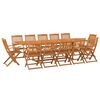 vidaXL 13 pcs conjunto de jantar para jardim 280x90x75cm ac&aacute;cia maci&ccedil;a