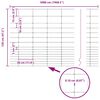 vidaXL Cerca de campo Prateado 50 x 1,2 m A&ccedil;o galvanizado