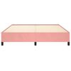 vidaXL Estrutura de cama 180x200 cm veludo rosa