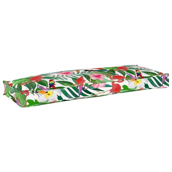 vidaXL Almofada Floral Multicolor 110 x 40 x 8 cm Tecido Oxford