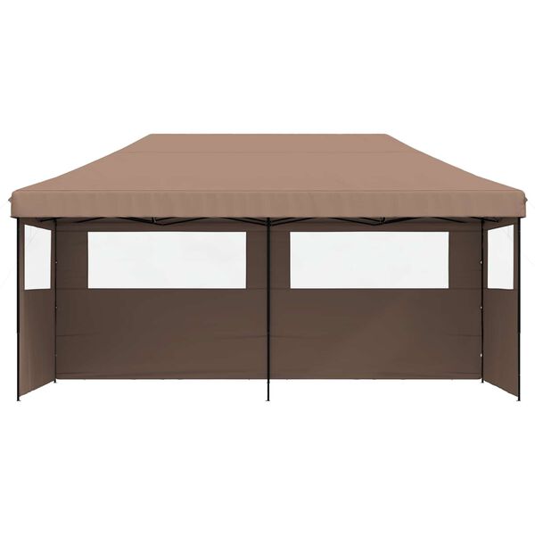 vidaXL Tenda de Festa Castanho 292 x 580 x 315 cm Tecido Oxford