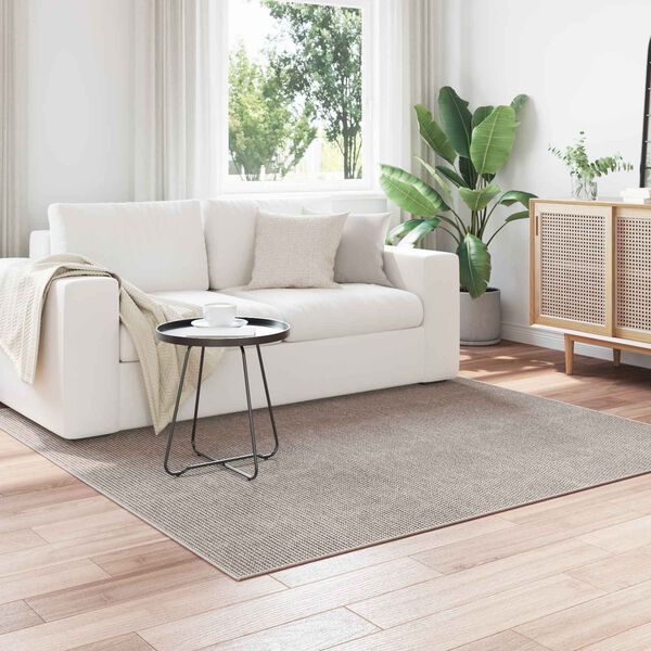 vidaXL Tapetes de &aacute;rea LUGO Creme e Taupe 200 x 200 cm Poli&eacute;ster