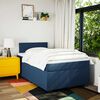 vidaXL Cama boxspring com colch&atilde;o 120x190 cm tecido azul