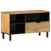 vidaXL M&oacute;vel de TV 80x33x46 cm madeira de mangueira maci&ccedil;a castanho