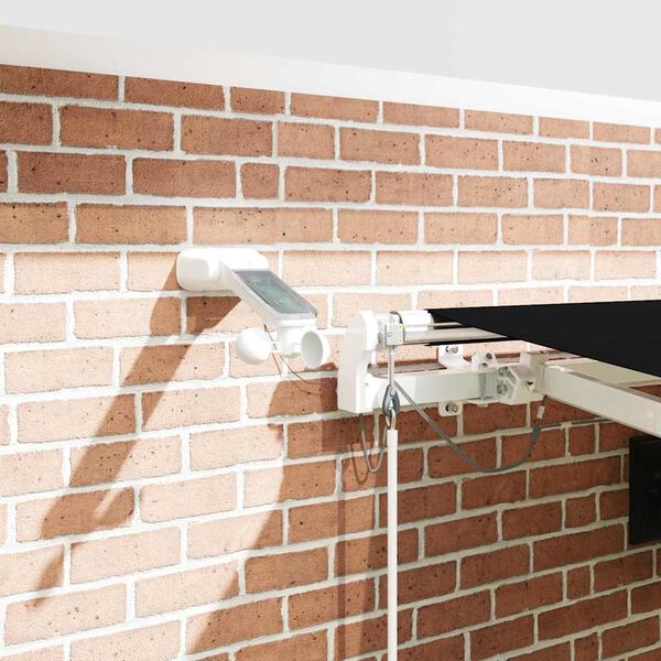 vidaXL Toldo Retr&aacute;til Preto 450 &times; 300 cm Poli&eacute;ster e Metal