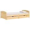 vidaXL Sof&aacute;-cama com 2 gavetas 90x200 cm madeira de pinho maci&ccedil;a IRUN