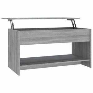 vidaXL Mesa de centro 102x50x52,5 cm madeira processada sonoma cinza
