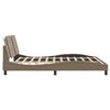 vidaXL Estrutura de cama sem colch&atilde;o Zadar 180x200 cm couro artificial cappuccino