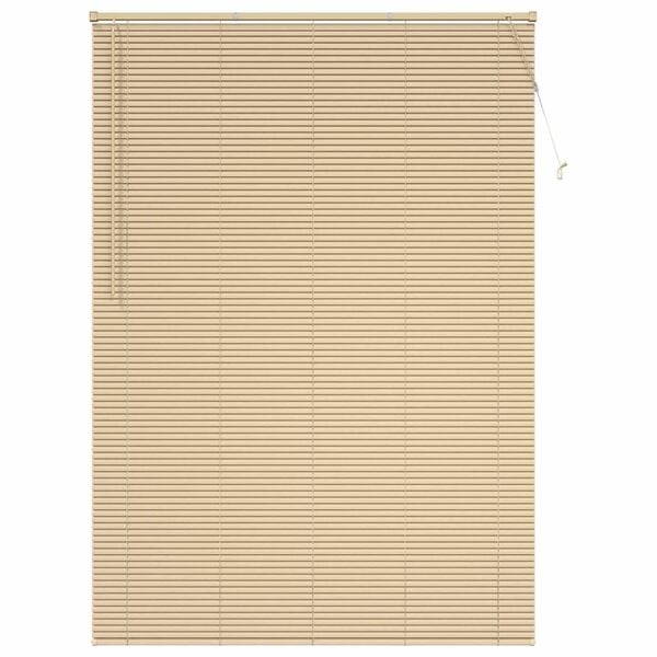 vidaXL Cortina Veneziana Marrom Claro com Padr&atilde;o 213 x 160 cm PVC