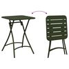 vidaXL Mesa de esplanada Verde Escuro 55 x 55 x 72,5 cm