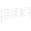 vidaXL Cerca de Jardim com Estacas 48 pcs 115 x 30 cm Mesh Prateado