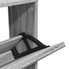 vidaXL Sapateira com espelho 5 divis&oacute;rias 63x17x169,5 cm cinza sonoma