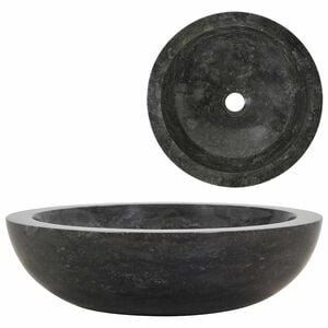vidaXL Lavat&oacute;rio 40x12 cm m&aacute;rmore preto