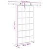 vidaXL Porta deslizante c/ conj ferragens 102x205cm vidro ESG/alumínio
