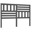 vidaXL Cabeceira de cama 126x4x100 cm pinho maci&ccedil;o cinzento