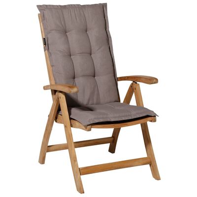 Madison Almofadão cadeira encosto alto Panama 123x50cm cinza-acastanh.