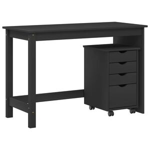 vidaXL Conjunto de Mesa e Arm&aacute;rio 2 unid. Cinzento