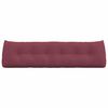 vidaXL Travesseiro para Costas Vinho Vermelho 180 x 24 x 50 cm tecido