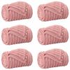 vidaXL Cobertores de Sof&aacute; 6 pcs Rosa 270 x 240 cm L&atilde;