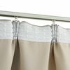 vidaXL Cortinas blackout com ganchos 2 pcs 140x225 cm bege