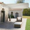 vidaXL Toldo autom&aacute;tico independente 450x350 cm cor creme