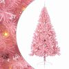 vidaXL &Aacute;rvore de Natal Artificial Pr&eacute;-iluminada Rosa 240 cm PVC