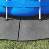 vidaXL Pano para ch&atilde;o de piscinas &Oslash;244 cm poli&eacute;ster geot&ecirc;xtil cinza