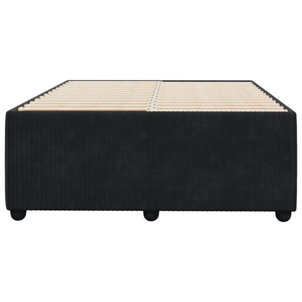 vidaXL Estrutura de cama sem colchão 120x190 cm Veludo preto