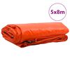 vidaXL Lona 650g / m&sup2; Laranja 5 x 8 m Lona com revestimento em PVC
