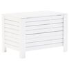 vidaXL Caixa arruma&ccedil;&atilde;o c/ tampa RANA 100x49x54 cm pinho maci&ccedil;o branco