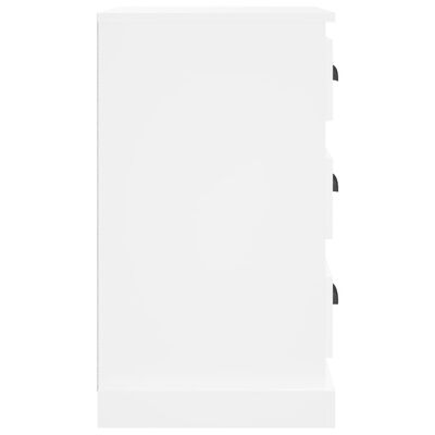 vidaXL Mesa de cabeceira 39x39x67 cm derivados de madeira branco