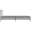vidaXL Estrutura cama 100x200 cm derivados madeira/metal cinza sonoma