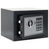 vidaXL Cofre Digital com bloqueio Cinzento escuro 23 x 17 x 17 cm A&ccedil;o
