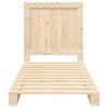 vidaXL Estrutura de cama com cabeceira 90x200 cm pinho maci&ccedil;o