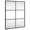 vidaXL Espelho de parede retangular 50x60 cm ferro preto