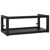 vidaXL Estrutura de parede p/ lavat&oacute;rio ferro 79x38x31 cm preto